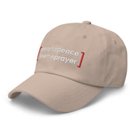 Dad hat: Pray For Peace Live The Prayer (multiple colors available)