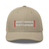 Trucker Cap: Pray For Peace Live The Prayer (multiple colors available)