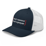 Trucker Cap: Pray For Peace Live The Prayer (multiple colors available)