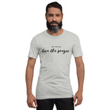 Pray for peace. Live the prayer. Script Short-Sleeve Unisex T-Shirt