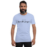 Pray for peace. Live the prayer. Script Short-Sleeve Unisex T-Shirt