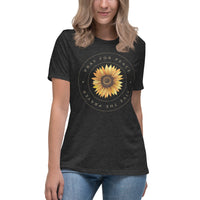 Women's Pray For Peace Live The Prayer. Sunflower T-Shirt