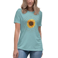 Women's Pray For Peace Live The Prayer. Sunflower T-Shirt