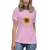 Women's Pray For Peace Live The Prayer. Sunflower T-Shirt