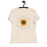 Women's Pray For Peace Live The Prayer. Sunflower T-Shirt