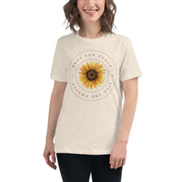 Women's Pray For Peace Live The Prayer. Sunflower T-Shirt