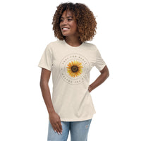 Women's Pray For Peace Live The Prayer. Sunflower T-Shirt