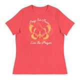 Women's Relaxed T-Shirt: Pray For Peace - Live The Prayer Beautiful Butterfly (multiple colors available)