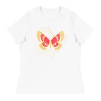 Women's Relaxed T-Shirt: Pray For Peace - Live The Prayer Beautiful Butterfly (multiple colors available)