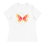 Women's Relaxed T-Shirt: Pray For Peace - Live The Prayer Beautiful Butterfly (multiple colors available)